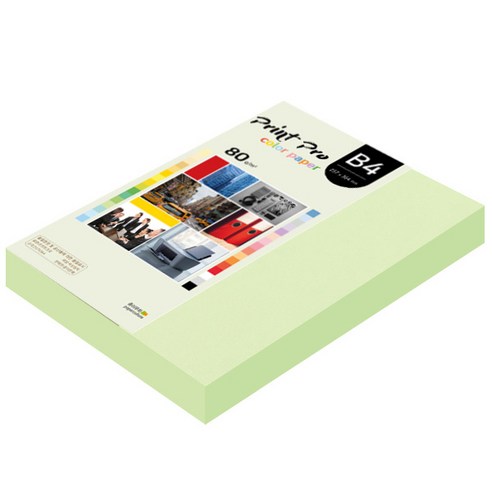 종이문화 프린트 프로 칼라복사지 No.13 에메랄드 80g, B4, 340개