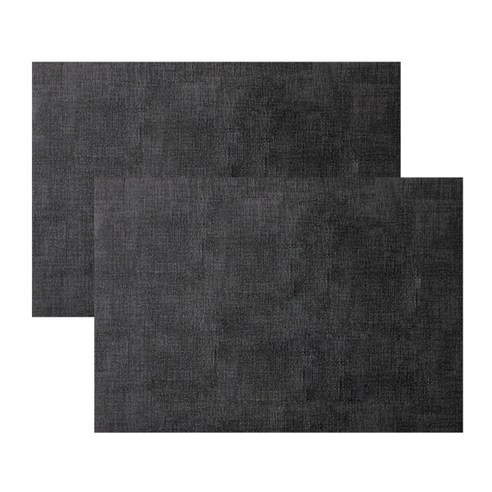 마켓피오 주방 유럽스타일 가죽매트 2p, 타입3, 43 x 31 cm