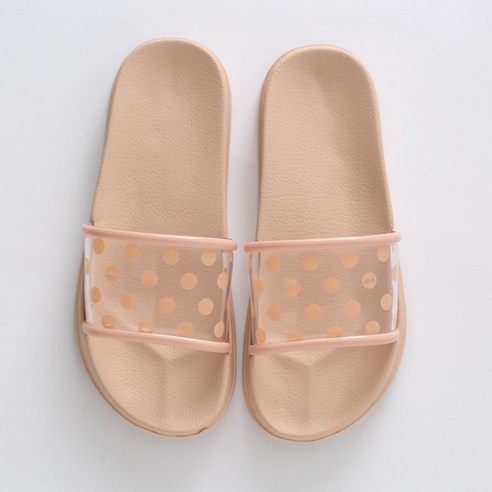 콩 K SHOES 투명 도트 슬리퍼