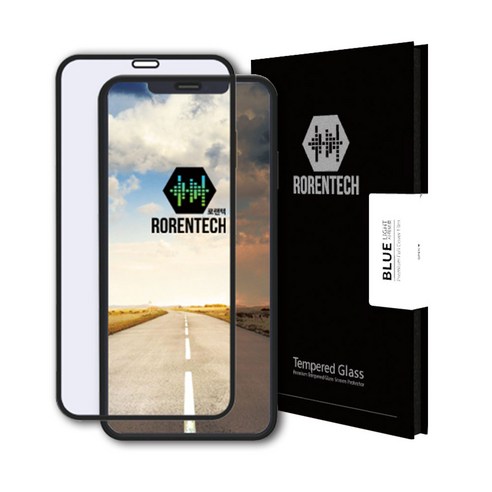 로랜텍 시력보호 불루라이트 강화유리 액정보호필름, 1개