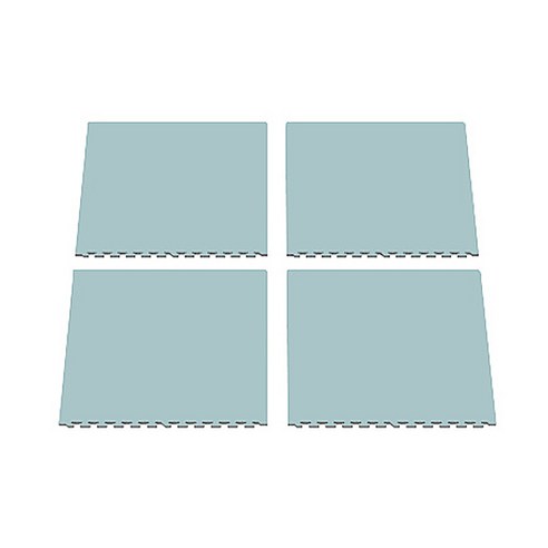 베이직 퍼즐매트 4p, 블루, 4개