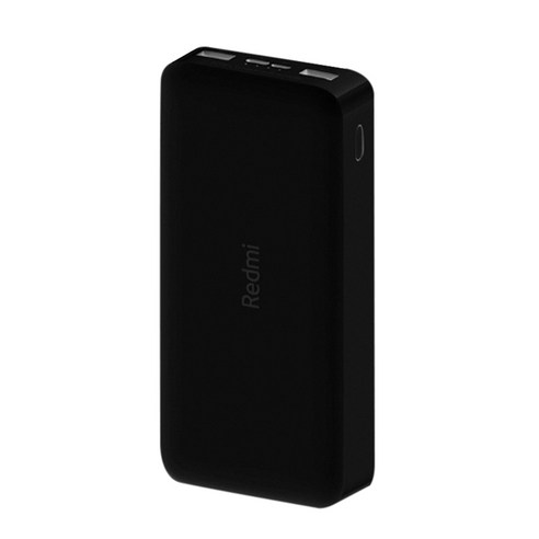 샤오미 홍미 고속 충전 보조배터리 20000mAh 멀티단자, PB200LZM, 블랙