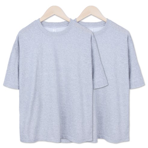 벤힛 특양면 오버핏 무지 반팔티 2p