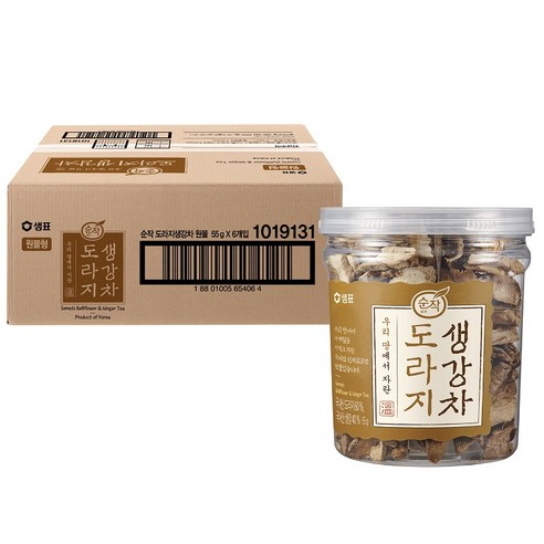 순작 도라지 생강차 원물, 55g, 1개입, 6개