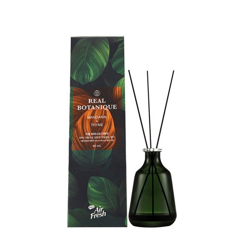 에어후레쉬 리얼 보타니크 디퓨저 40ml, 1개, 만다린 & 타임