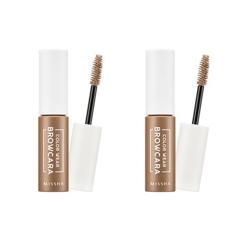 미샤 컬러웨어 브로우카라 7.5 g, 뉴트럴 브라운, 2개