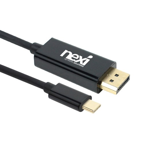 넥시 USB 3.1 to DP 케이블 C타입 2M, 단일색상
