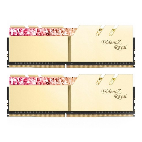 지스킬 DDR4 8GB PC4-25600 CL14 TRIDENT Z ROYAL 램 데스크탑용 GOLD 2p