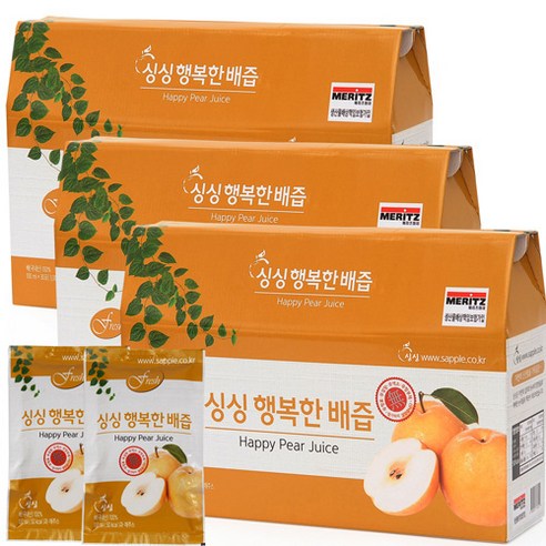 싱싱 행복한 배즙, 100ml, 90개