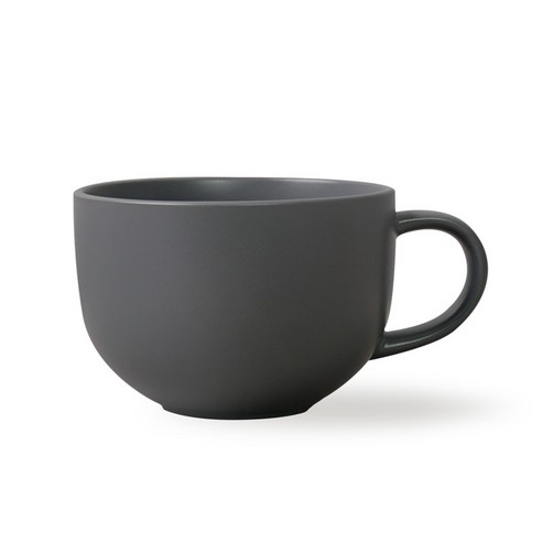 보울보울 국산 볼볼홈파티 시리얼 라떼머그 450ml, 차콜그레이, 1개