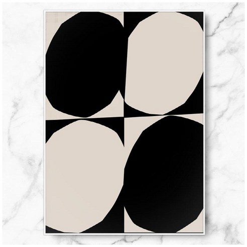 RYMD four circle composition 액자 수지 프레임, 화이트