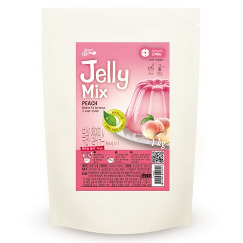 브레드가든 복숭아 젤리 만들기 믹스, 1kg, 1개
