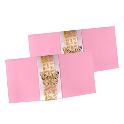 러블리팜 나비 전통 용돈봉투, 핑크