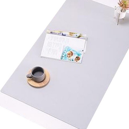 가죽 단면 마우스패드 L, 라이트그레이