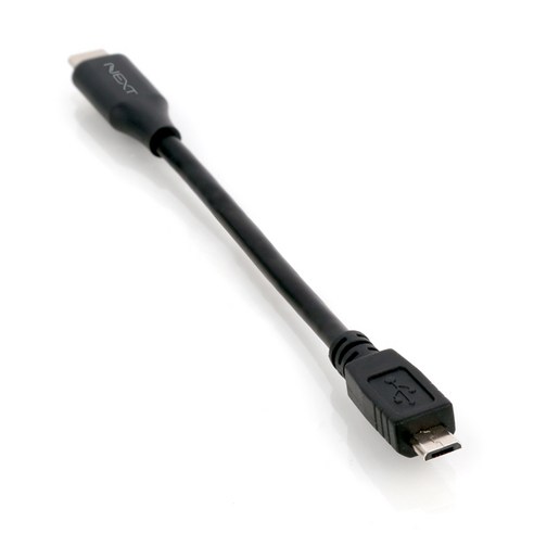 넥스트 타입C to USB 마이크로 5핀 OTG 변환 젠더 NEXT-1517TC, Black, 1개