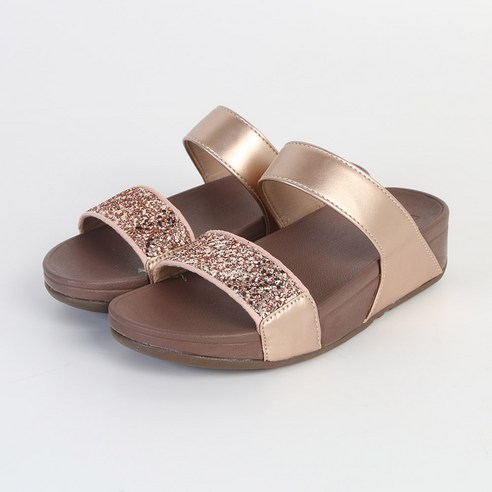 잠비 여성 샤이닝 스팽글 쿠션 슬리퍼 4.5cm