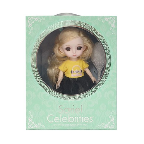 이티엔 사리엘 베이비 구체관절인형, 16cm, 스칼렛 블랙, 1개
