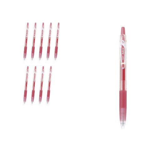 파이롯트 쥬스 젤잉크펜 0.5mm LJU-10EF, 코럴핑크, 10개