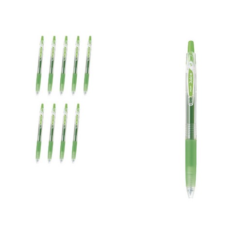 파이롯트 쥬스 젤잉크펜 0.5mm LJU-10EF, 애플그린, 10개