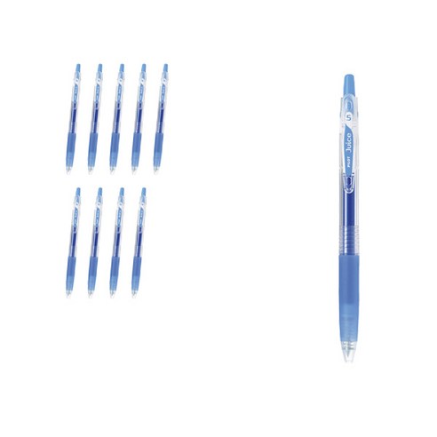파이롯트 쥬스 젤잉크펜 0.7mm LJU-10F, 아쿠아블루, 10개