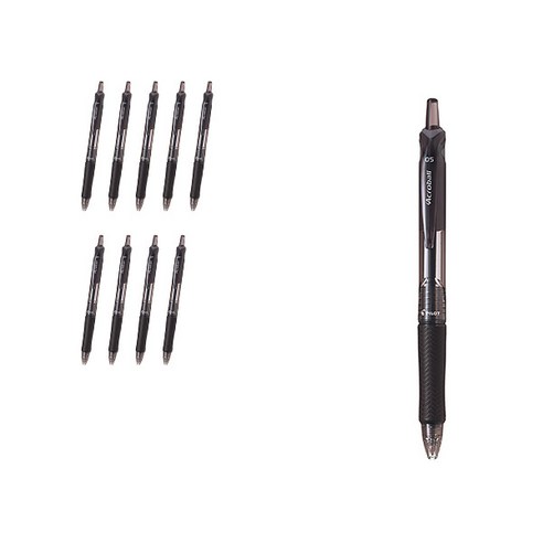 파이롯트 아크로볼M 유성볼펜 0.5mm BAB-15EF, 세피아(블랙심), 10개