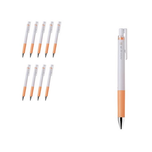 파이롯트 쥬스업 젤잉크펜 0.4mm LJP-20S4, 파스텔오렌지, 10개