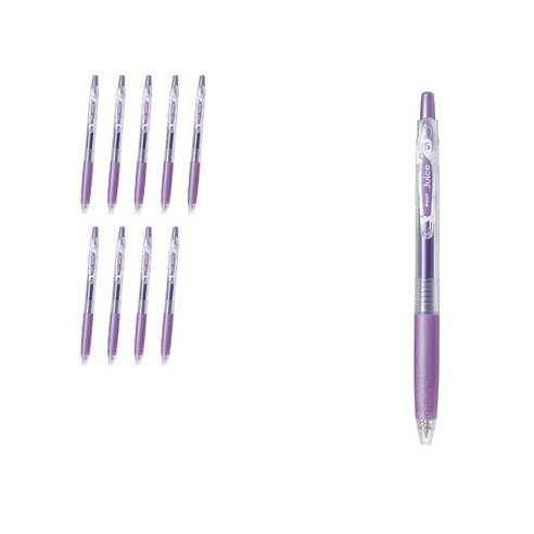 파이롯트 쥬스 젤잉크펜 0.5mm LJU-10EF, 메탈릭바이올렛, 10개