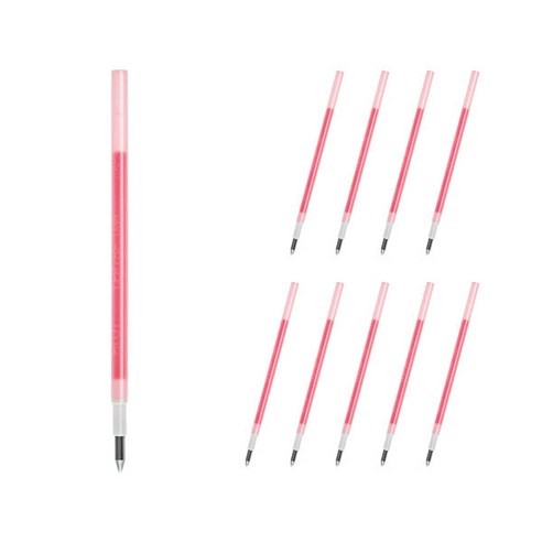 파이롯트 프릭션 다색 슬림펜 전용 리필심 0.38mm LFBTRF12UF, 베이비핑크, 10개