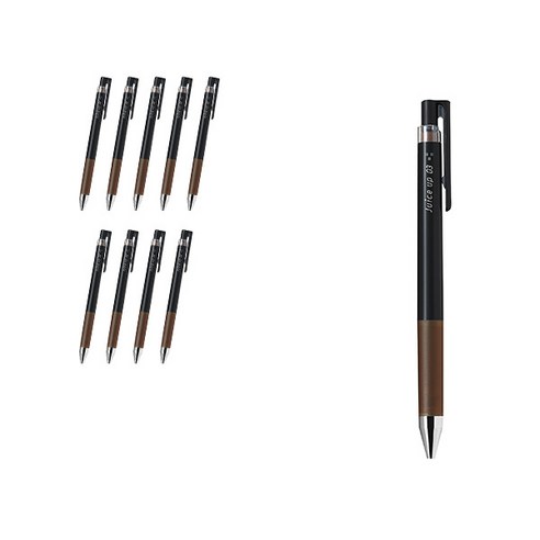 파이롯트 쥬스업 젤잉크펜 0.3mm LJP-20S3, 브라운, 10개