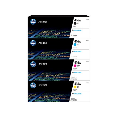 HP W2040A + W2041A W 2042A + W2043A 잉크 토너 세트, 검정, 파랑, 노랑, 빨강, 1세트