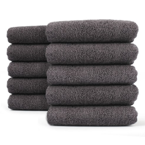 소소하게 클래식 코튼 호텔수건 170g 30수 면사, 다크그레이, 10개
