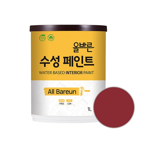 페인트인포 올바른 수성 페인트 1L, 스파이시와인