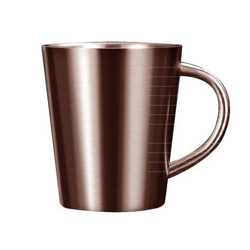 스테인리스 머그컵 300ml, 로즈골드, 1개