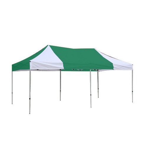 홍캐노피 32mm 스틸 캐노피 천막 2 x 3 m, 녹색(중앙), 백색, 1개