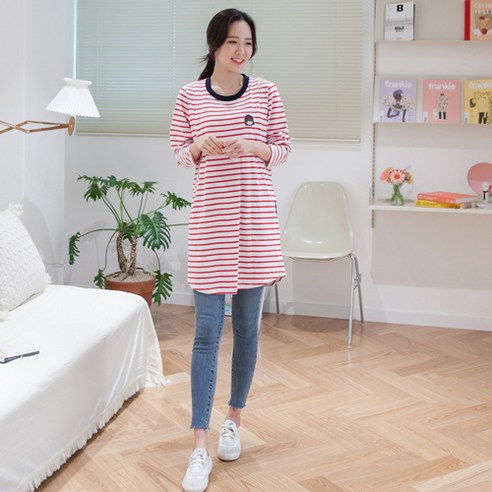 메르 엄지공주 긴팔 수유 원피스