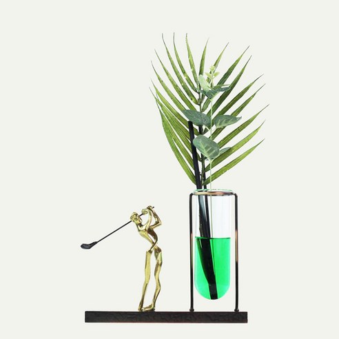 이앤 수경재배 화병 황동 장식 핸드메이드 골프 디퓨저 200ml, 스윗체리