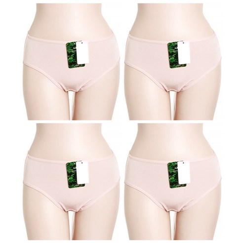챠밍 인견 베이직 미디 팬티 4p