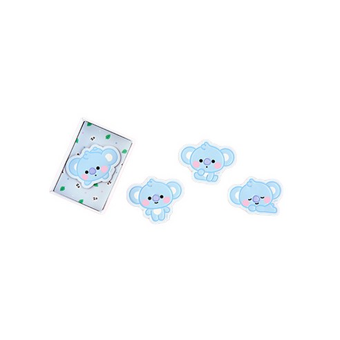 모노폴리 BT21 BABY 레더스티커 4종 세트, 코야, 1세트