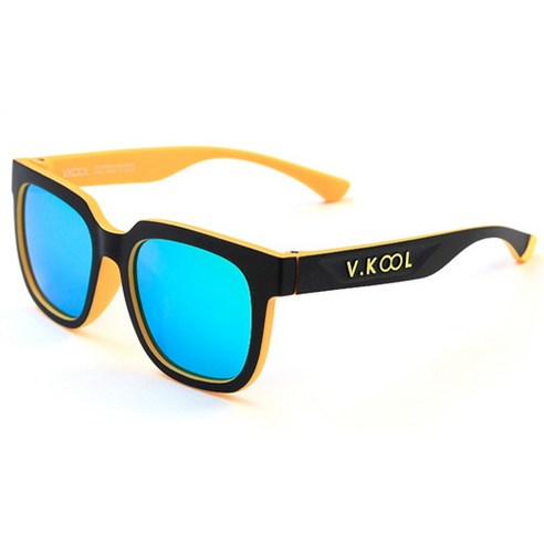 VKOOL 편광렌즈 선글라스 VK-2001 + 도수클립, 블루 + 옐로우