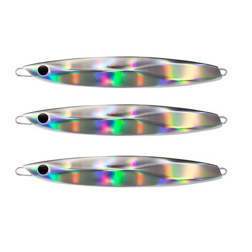 로얄피쉬 메탈지그 멸치 3p, 실버, 150g