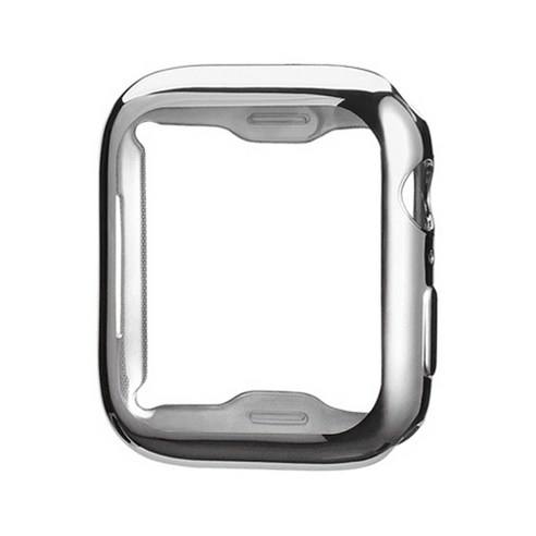 인뮤즈 애플워치 풀커버 라운드 보호 케이스 42mm, 실버, 1개
