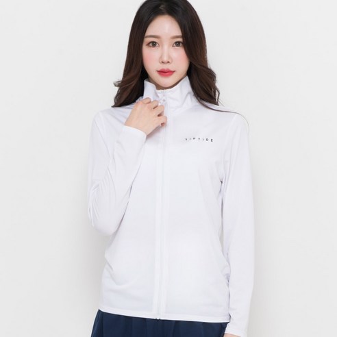 헤링본 여성용 루즈핏 빅사이즈 원더 집업 래쉬가드 RC903