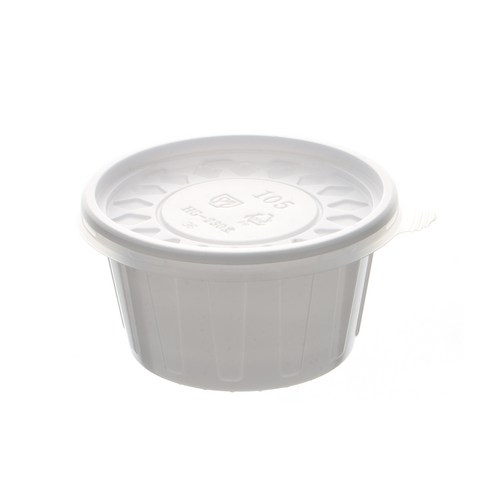 더담다 일회용 소스컵 232 중 105 x 55 mm 백색, 1개입, 100개