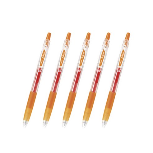 파이롯트 주스 젤잉크펜 0.5mm LJU-10EF, 오렌지, 5개