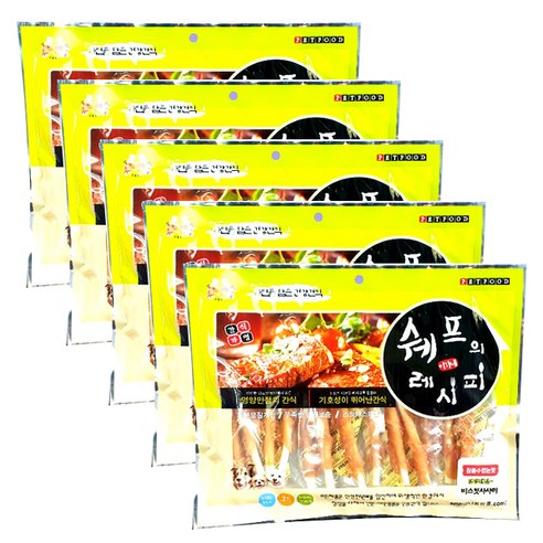 쉐프의레시피 강아지 간식, 비스켓사사미, 300g, 5개