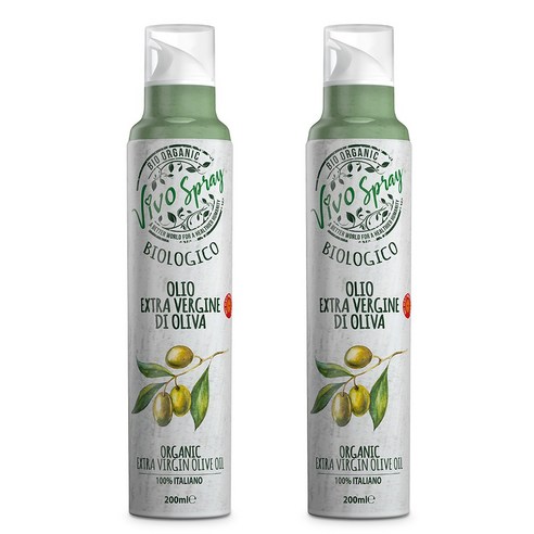 만토바 비보 유기농 오가닉 엑스트라버진 오리지날 올리브유, 200ml, 2개