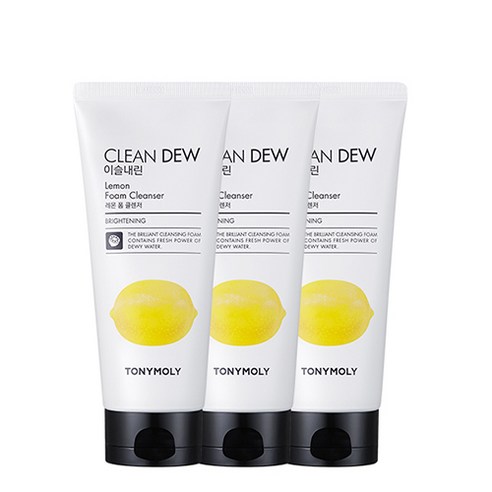 토니모리 이슬내린 폼클렌저 레몬, 180ml, 3개