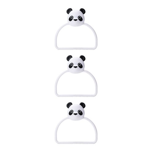 앤티스 빅헤드애니멀 접착식 행주걸이, 팬더, 3개