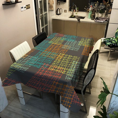 콩 케이리빙홈 패턴데코 테이블보, A, 140 x 140 cm