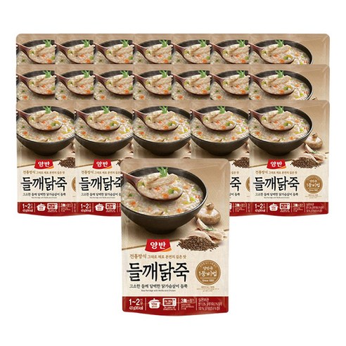 양반 들깨닭죽 파우치, 420g, 20개